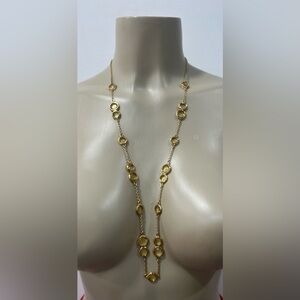 Signed Kate spade gold tone necklace